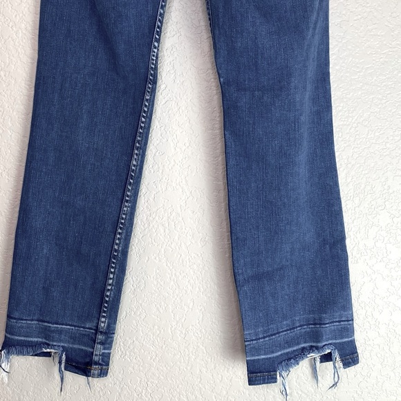 FLYING MONKEY Platinum Distressed Raw Chewed Hem Straight Leg Size 25 - Picture 11 of 16